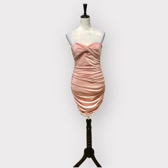Fashion Nova Dresses & Skirts - Fashion Nova Strapless Bondage Dress Pink